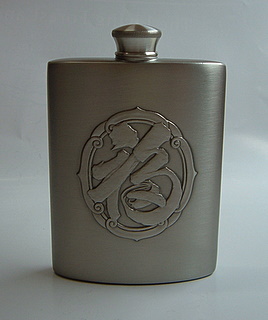 Pewter Hip Flask 1