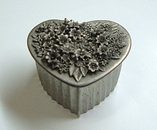 Pewter Trinket Box 3