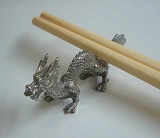 Pewter Chopstick Rest 2 Pewter Chopstick Rest 2