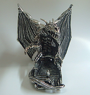 Pewter Snow Dragon - Front Pewter Snow Dragon - Front