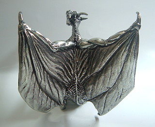 Pewter Snow Dragon - Back Pewter Snow Dragon - Back
